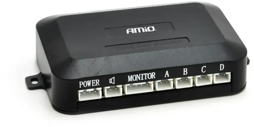 Amio Parkavimo pagalbos sistema TFT01 4,3" su HD-307-IR kamera, 4 juodi jutikliai 22 mm
