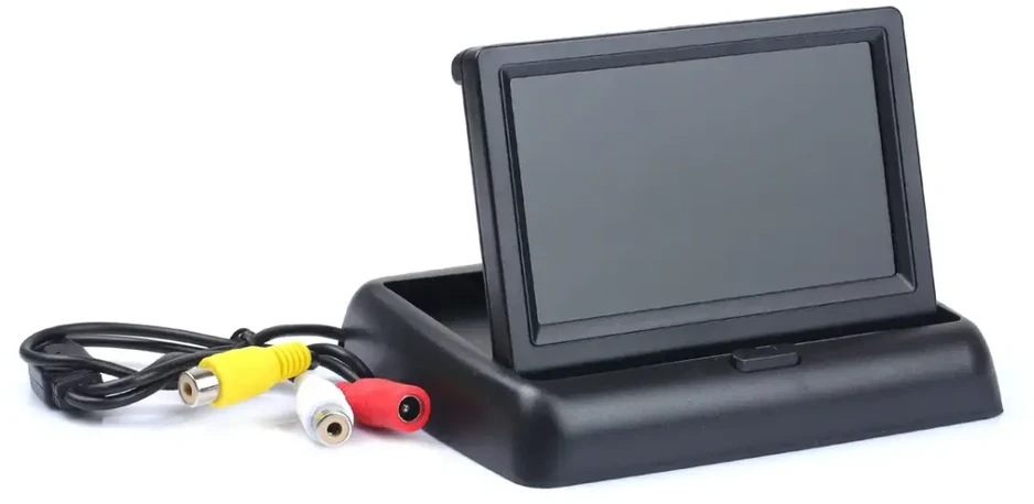 Amio Parkavimo pagalbos sistema TFT02 4,3" su HD-501-IR kamera, 4 juodi jutikliai GOLD
