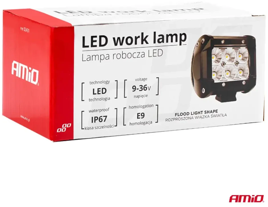 Amio Automobilinė lempa led 18W