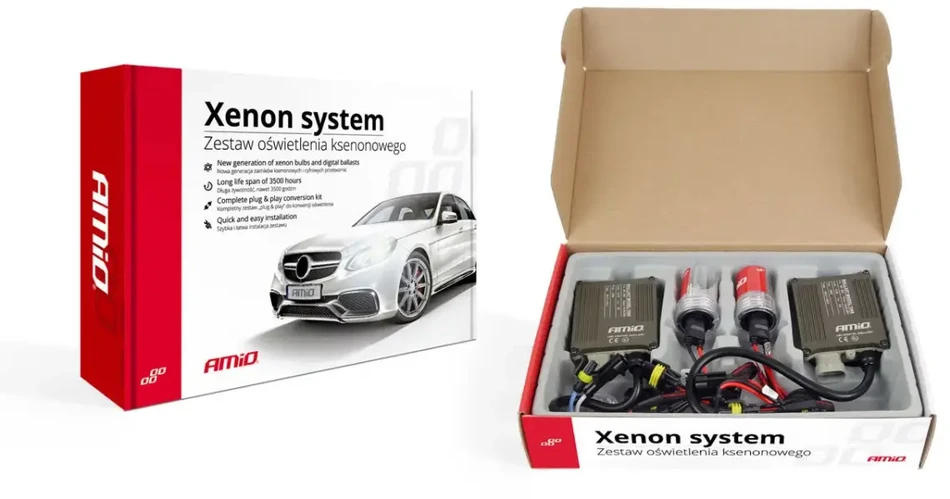 Xenon rinkinys 1068 CANBUS H1 6000K, AMIO-01785
