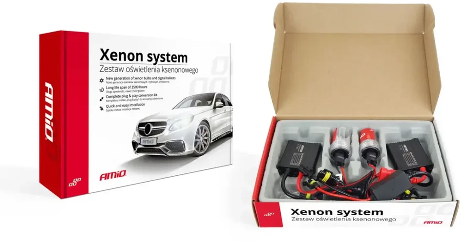 Xenon rinkinys slim H7 6000K, AMIO-01946