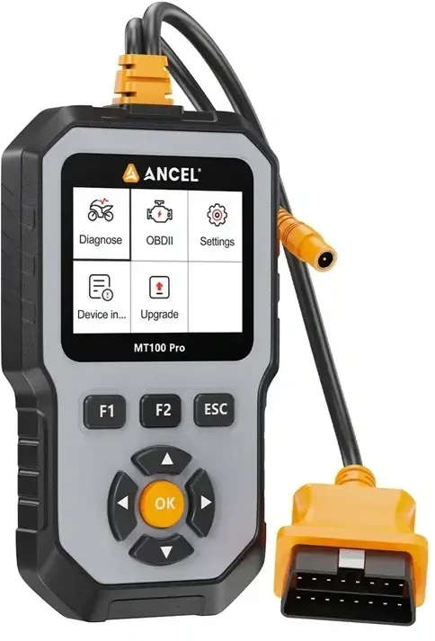 Motociklų Diagnostikos Skaitytuvas - ANCEL MT100 PRO, Skirtas Hero Honda Kymco Suzuki Sym Yamaha, ABS OBDII USB, 8–18 V DC