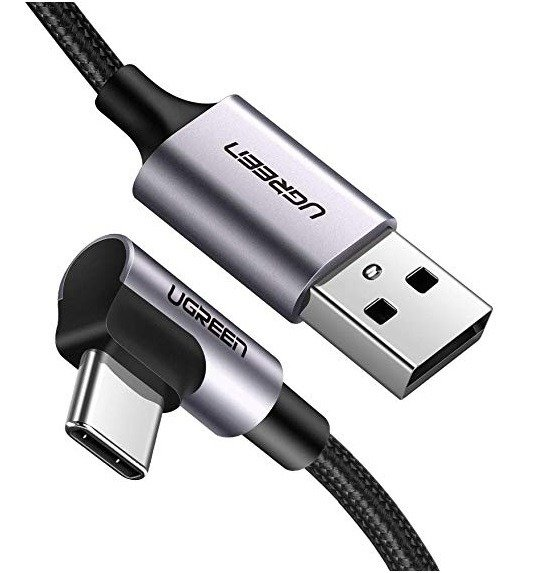 Kampinis USB-C laidas UGREEN US284 3A 3m