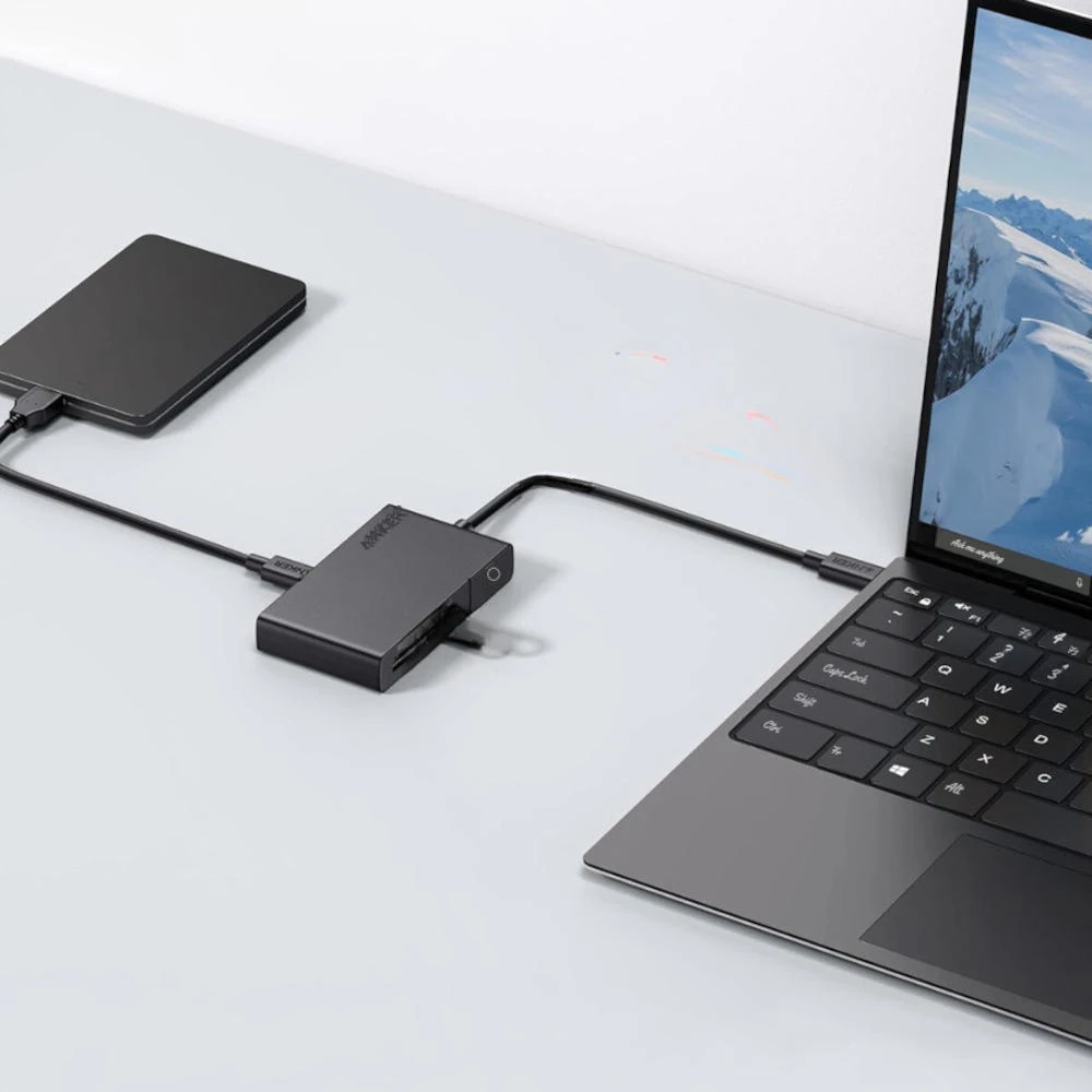 Anker 332 Wired USB 3.2 Gen 1 (3.1 Gen 1) Type-C Juodas