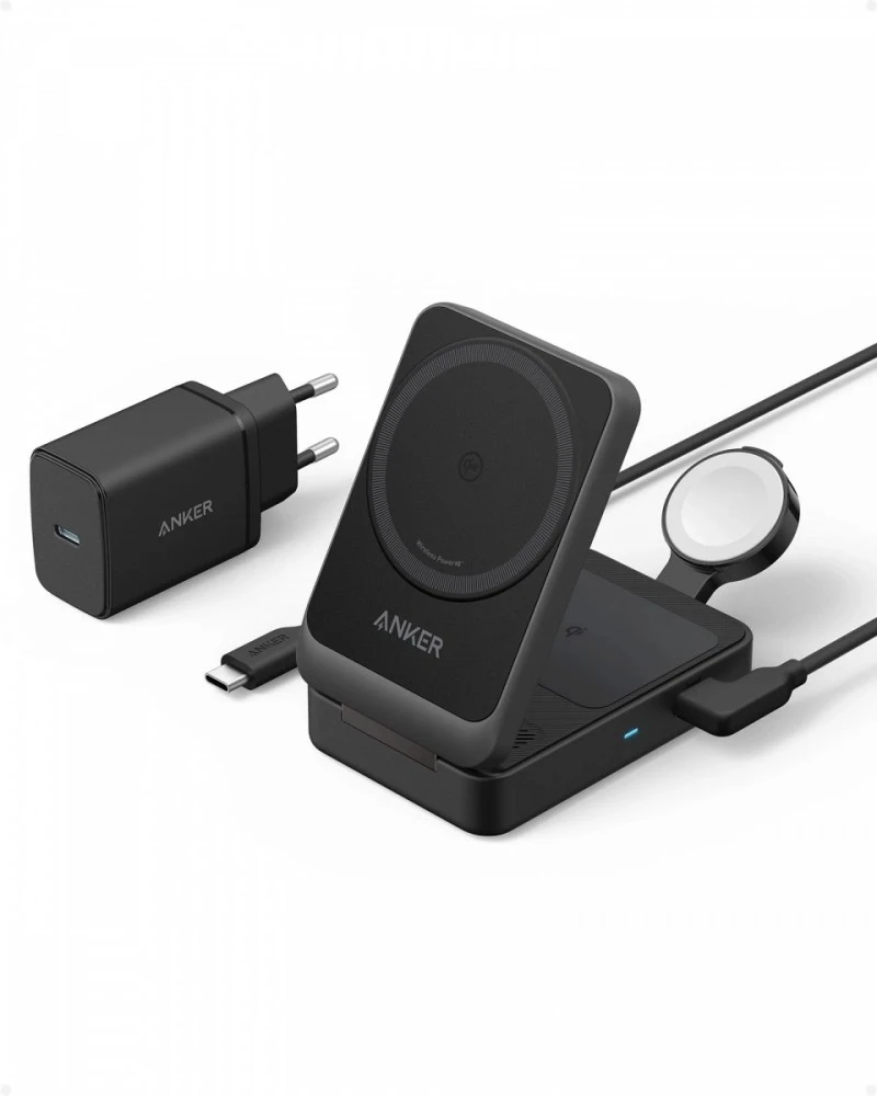 „Anker B2557311“ | Magnetinis belaidis įkroviklis „MagGo“ (Qi 2.0, 15 W)