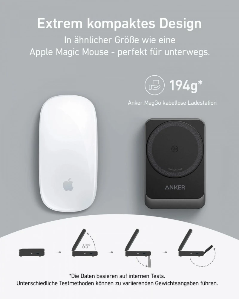 „Anker B2557311“ | Magnetinis belaidis įkroviklis „MagGo“ (Qi 2.0, 15 W)