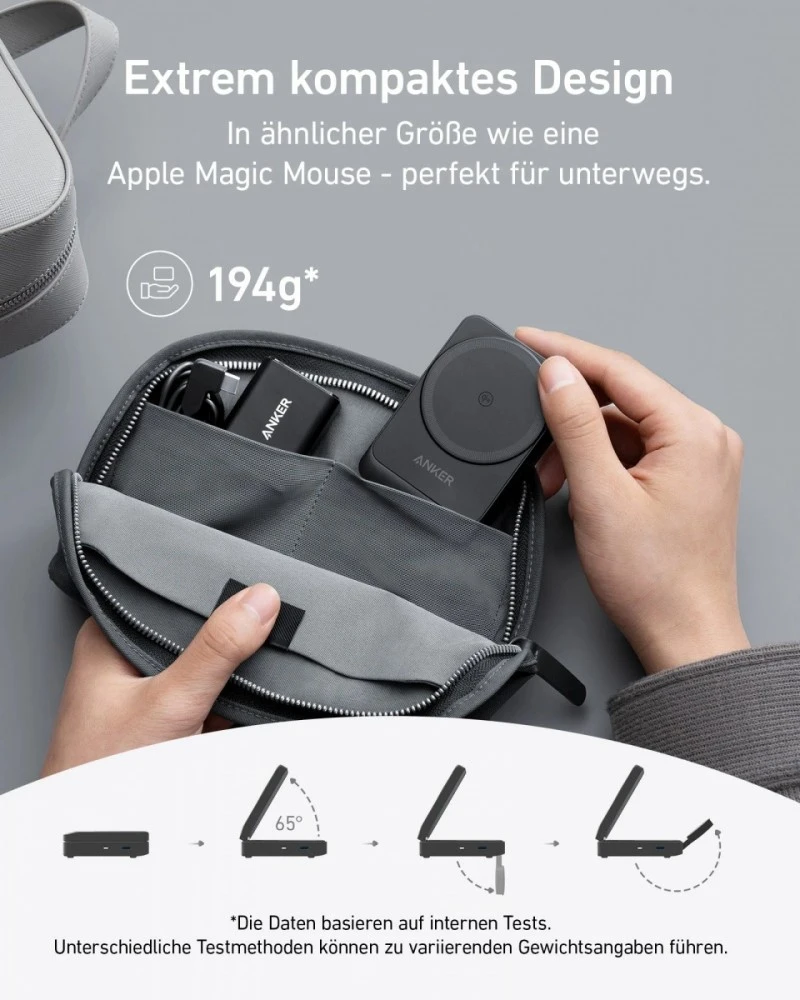 „Anker B2557311“ | Magnetinis belaidis įkroviklis „MagGo“ (Qi 2.0, 15 W)