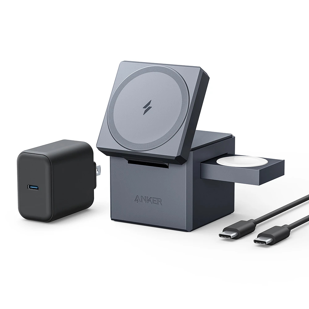 Anker Magnetic Wireless 3-in-1 kubas su MagSafe (15W) | Y1811G11