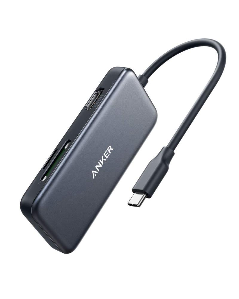 Adapteris Anker PowerExpand 5-in-1 USB C Media Hub