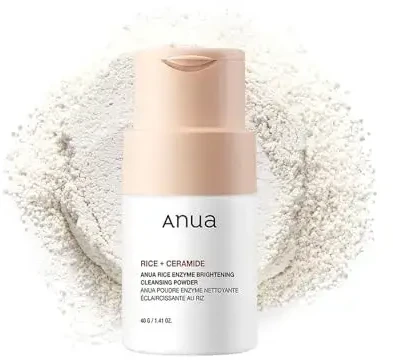 Anua Rice + Ceramide Enzyme Brightening Valomasis Pudra enziminė veido valomoji pudra, 40 g