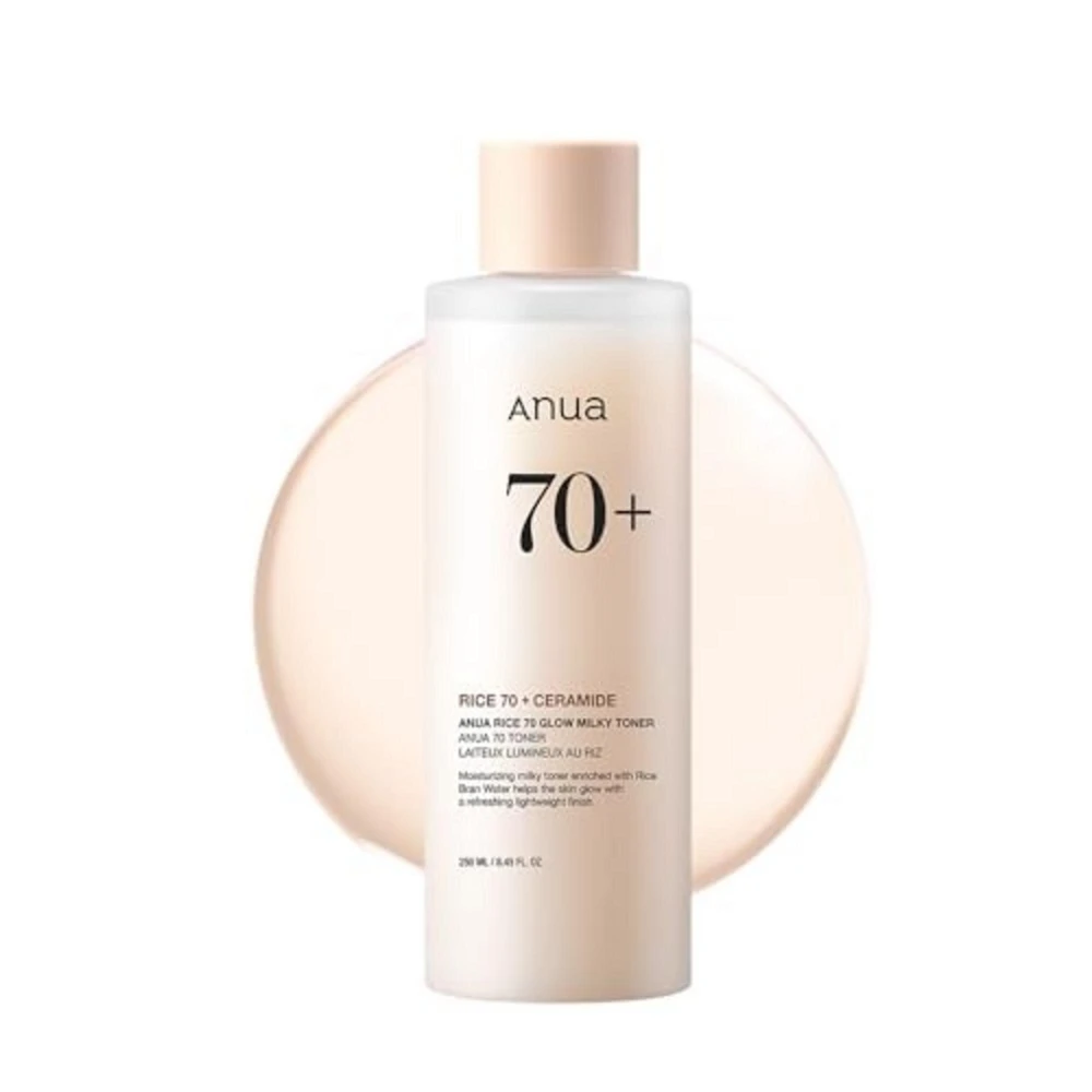 Anua Rice 70 Glow Milky Toner Tonikas su ryžių vandeniu, 250 ml