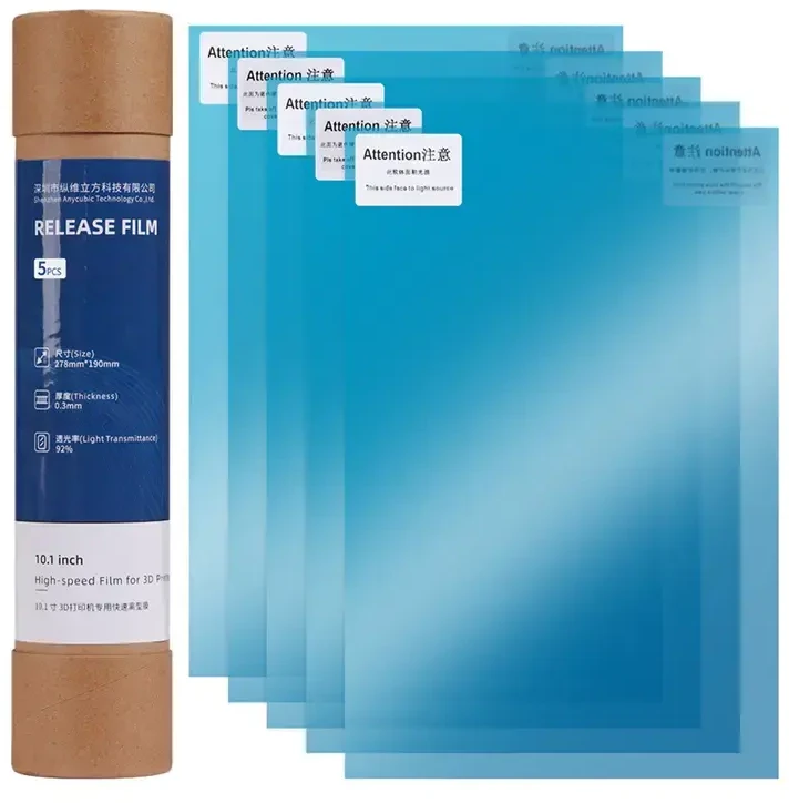 Anycubic Quick-Change FEP Film for Photon Mono M5s/M5s Pro/M7 Pro/M7 (10.1 inches/5 sheets)