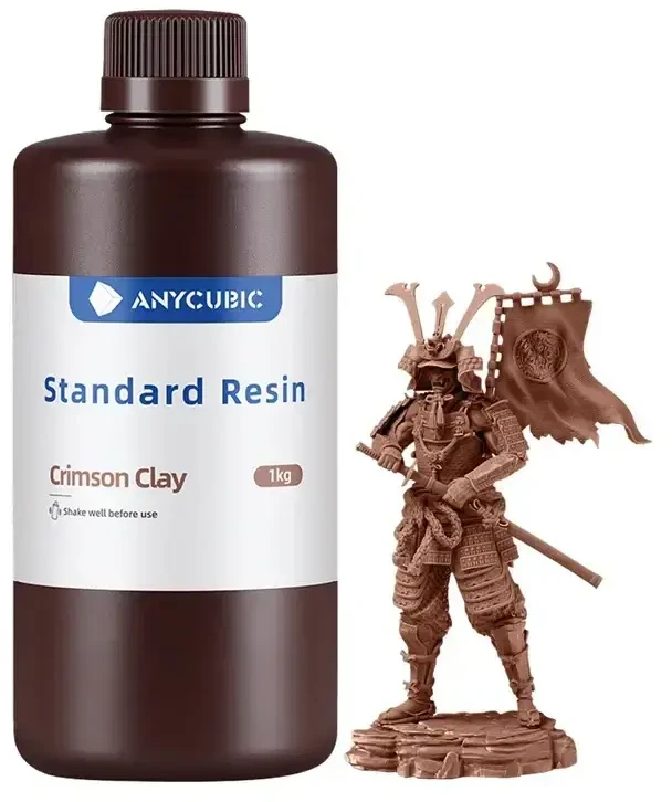ANYCUBIC standartinė derva (tamsiai raudonas molis)
