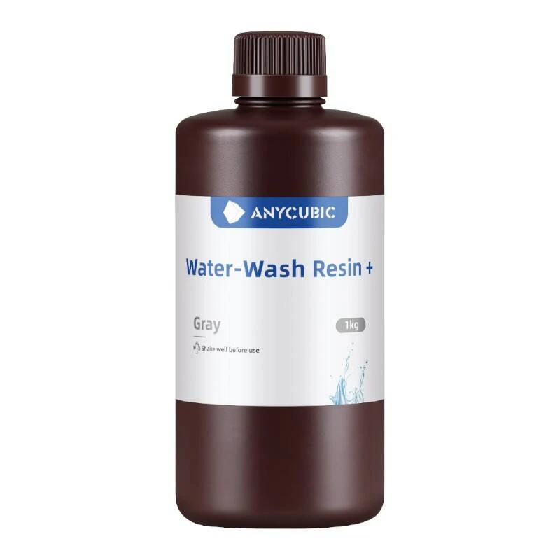 Anycubic - vandeniu plaunama derva + - 1kg Pilkas