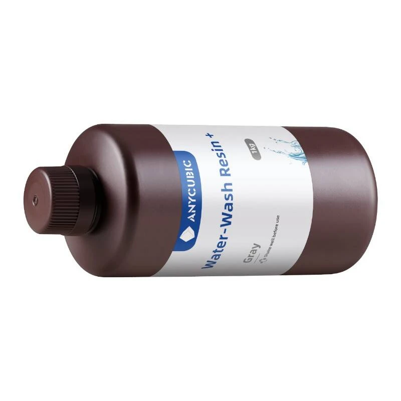 Anycubic - vandeniu plaunama derva + - 1kg Pilkas