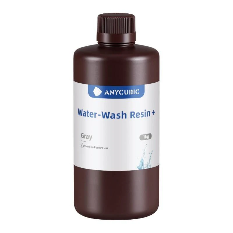 Anycubic - vandeniu plaunama derva + - 1kg Pilkas