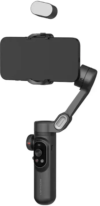 AOCHUAN X Pro stabilizatorius su RGB apšvietimu (Juodas)