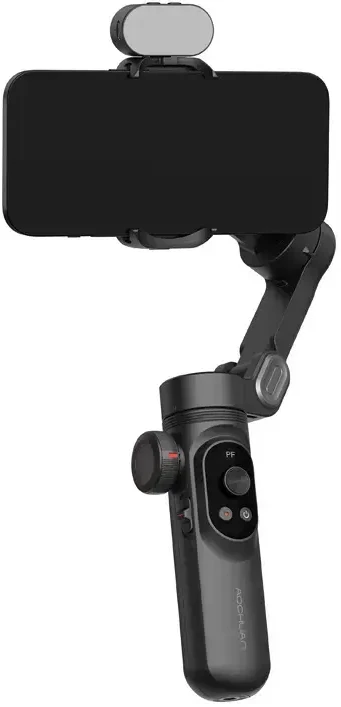 AOCHUAN X Pro stabilizatorius su RGB apšvietimu (Juodas)