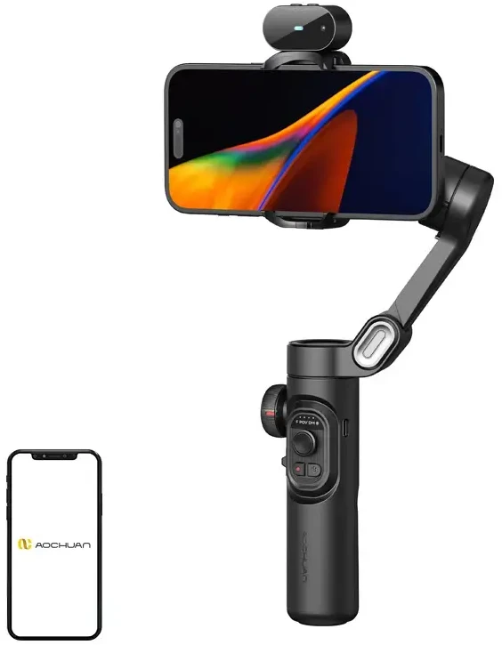 AOCHUAN XE Gimbal with AI Sensor (Juodas)