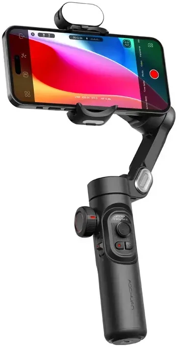 AOCHUAN XE Gimbal with RGB Lighting juodos spalvos