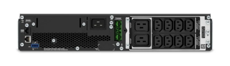APC Smart-UPS On-Line Dviguba konversija (prisijungus) 2200 VA 1980 W 10 AC išvestis(ys / čių)