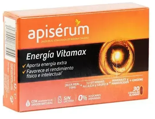 Apisérum Apiserum Energy Vitamax Kapsulės