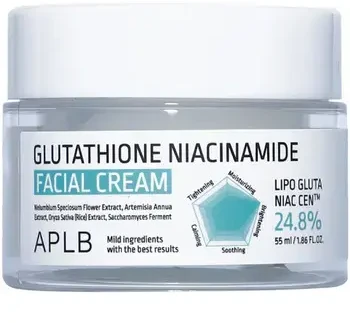 APLB Glutathione Niacinamide Facial Kreminis veido kremas visiems odos tipams, 55 ml