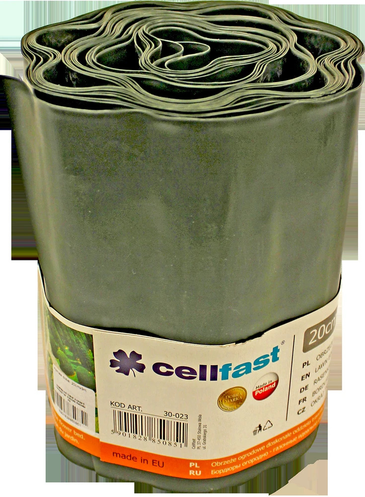 CELLFAST OBRZEŻA TRAWNIKA 20cm x 9m CIEMNA ZIELEŃ