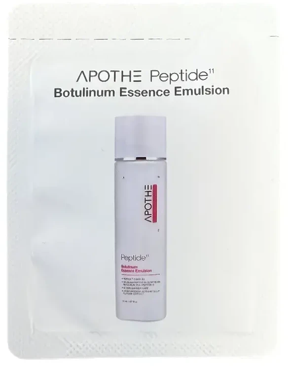 APOTHE SAMPLE Peptide 11 Botulinum Essence emulsijos mėginio maišelis 2 ml