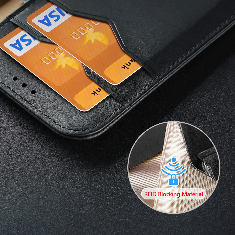 Dux Ducis LEADER LEADER piniginės dėklas HIVO, skirtas IPHONE 15 Pro ruda