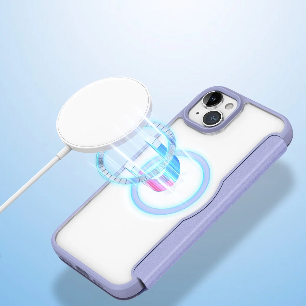 Dėklas Dux Ducis Skin X Pro Apple iPhone 15 Plus violetinis
