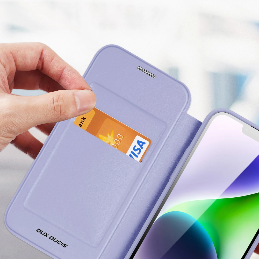 Dėklas Dux Ducis Skin X Pro Apple iPhone 15 Plus violetinis