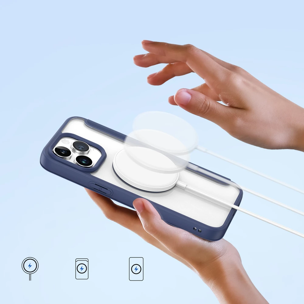 Dėklas Dux Ducis Skin X Pro Apple iPhone 15 Pro Max mėlynas