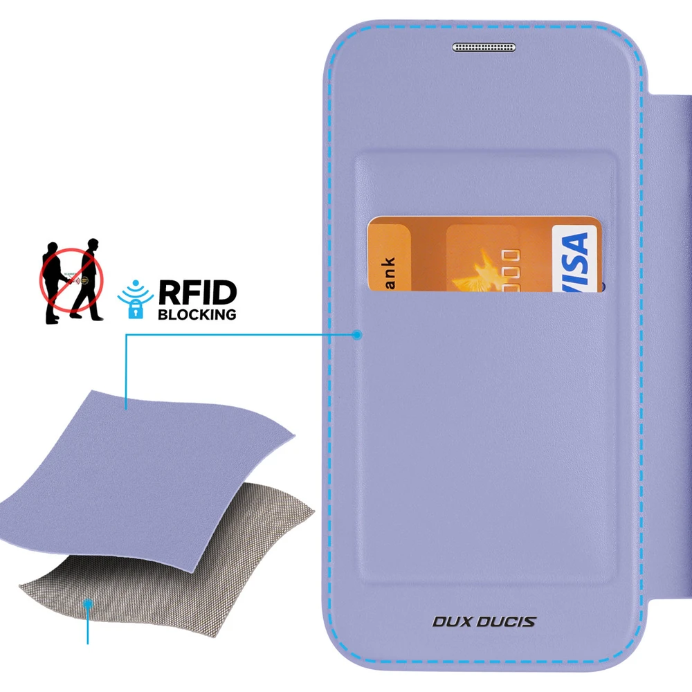 Dėklas Dux Ducis Skin X Pro Apple iPhone 15 Plus violetinis