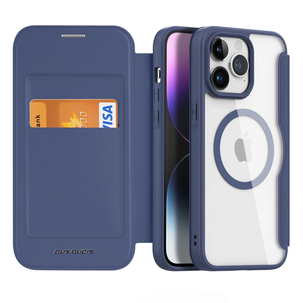 Dėklas Dux Ducis Skin X Pro Apple iPhone 15 Pro Max mėlynas