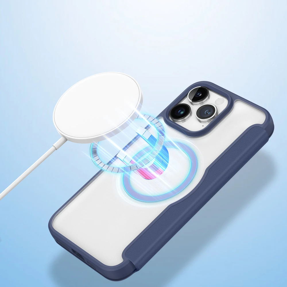 Dėklas Dux Ducis Skin X Pro Apple iPhone 15 Pro Max mėlynas