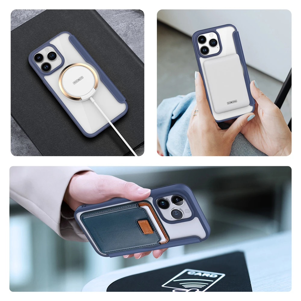 Dėklas Dux Ducis Skin X Pro Apple iPhone 15 Pro Max mėlynas