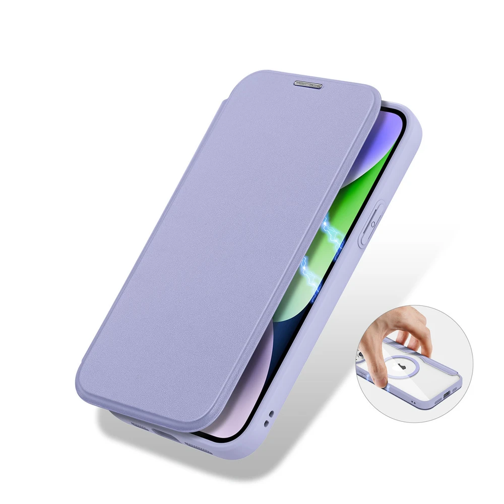 Dėklas Dux Ducis Skin X Pro Apple iPhone 15 Plus violetinis
