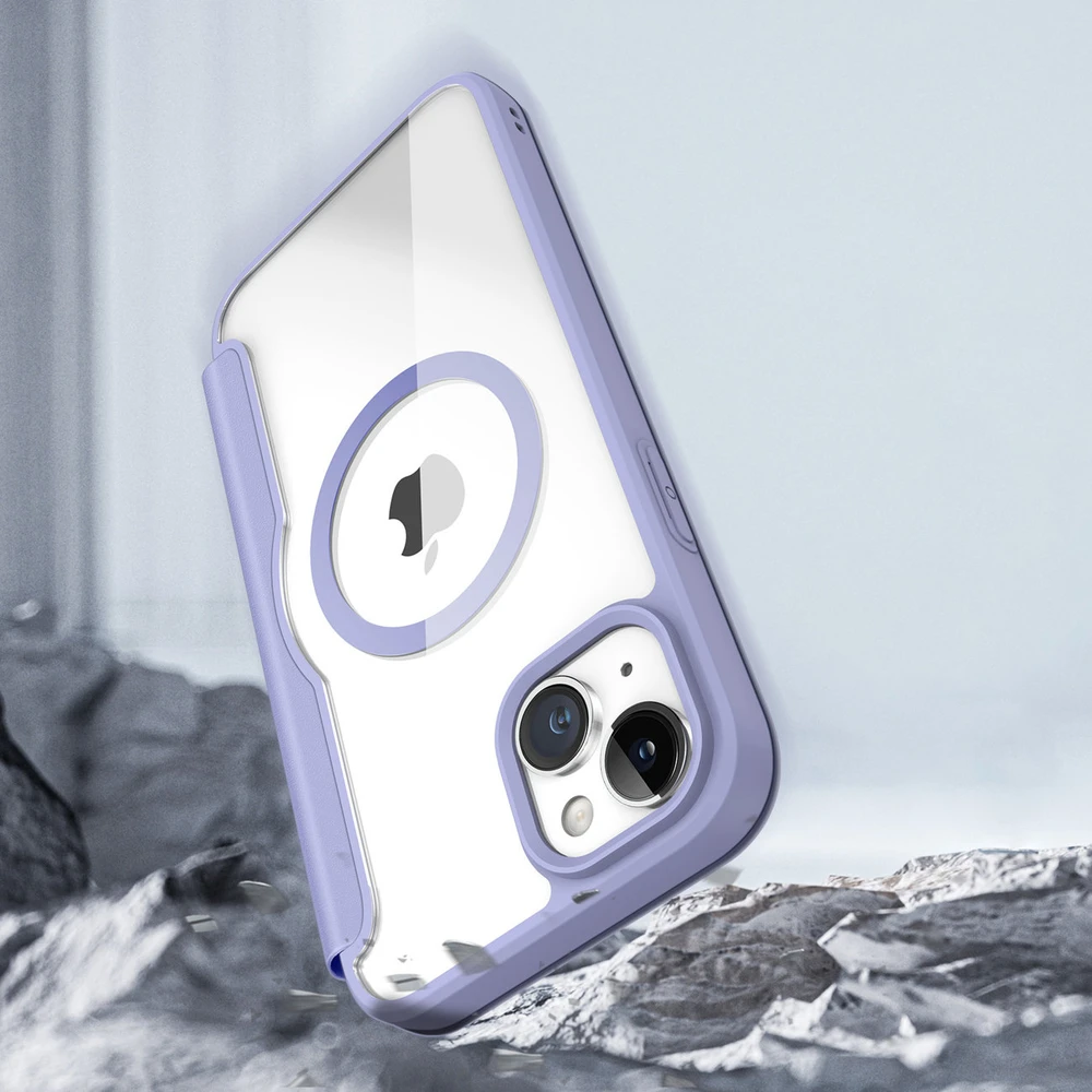 Dėklas Dux Ducis Skin X Pro Apple iPhone 15 Plus violetinis