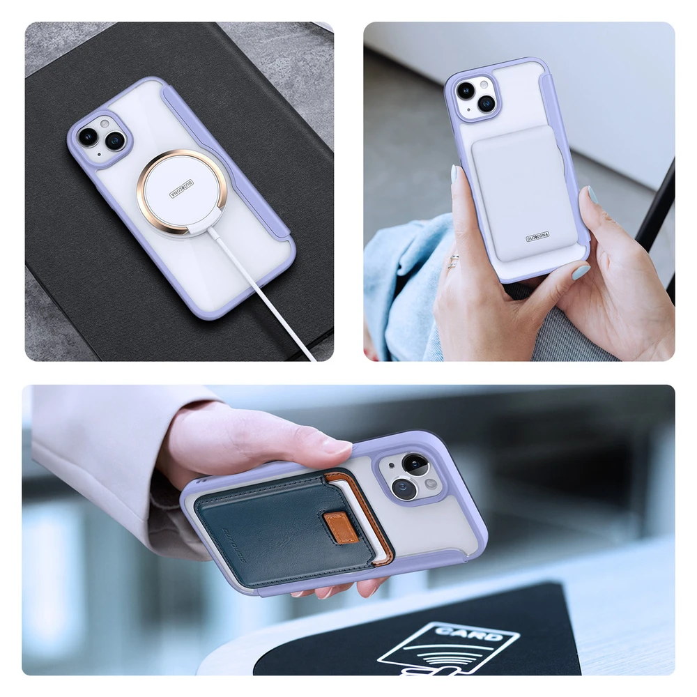 Dėklas Dux Ducis Skin X Pro Apple iPhone 15 Plus violetinis
