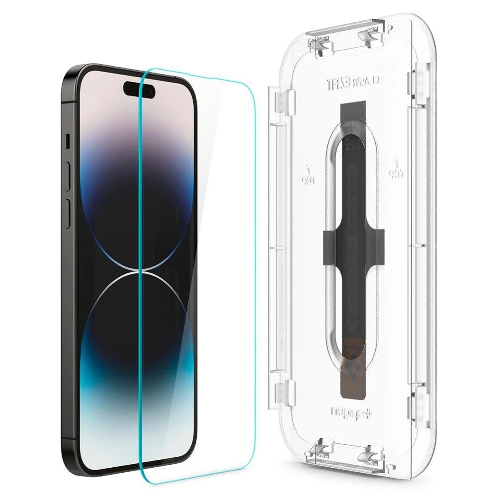 SPIGEN GLAS.TR "GRŪDINTAS STIKLAS EZ FIT" 2 PAKUOTĖS IPHONE 14 PRO CLEAR