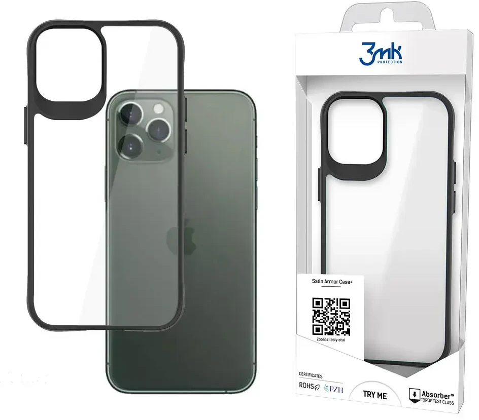 3mk Satin Armor Case+ Apple iPhone 11 Pro - dėklas telefonui skaidrus