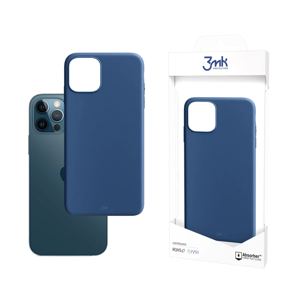 3Mk apsauginis 3mk matinis dėklas, skirtas iPhone 12 / iPhone 12 Pro - Mėlyna