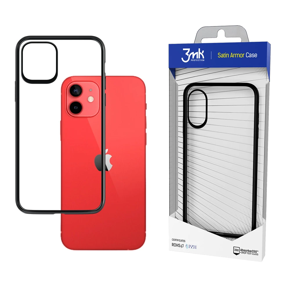3MK SatinArmor dėklas skirtas iPhone 12 Mini Military Grade