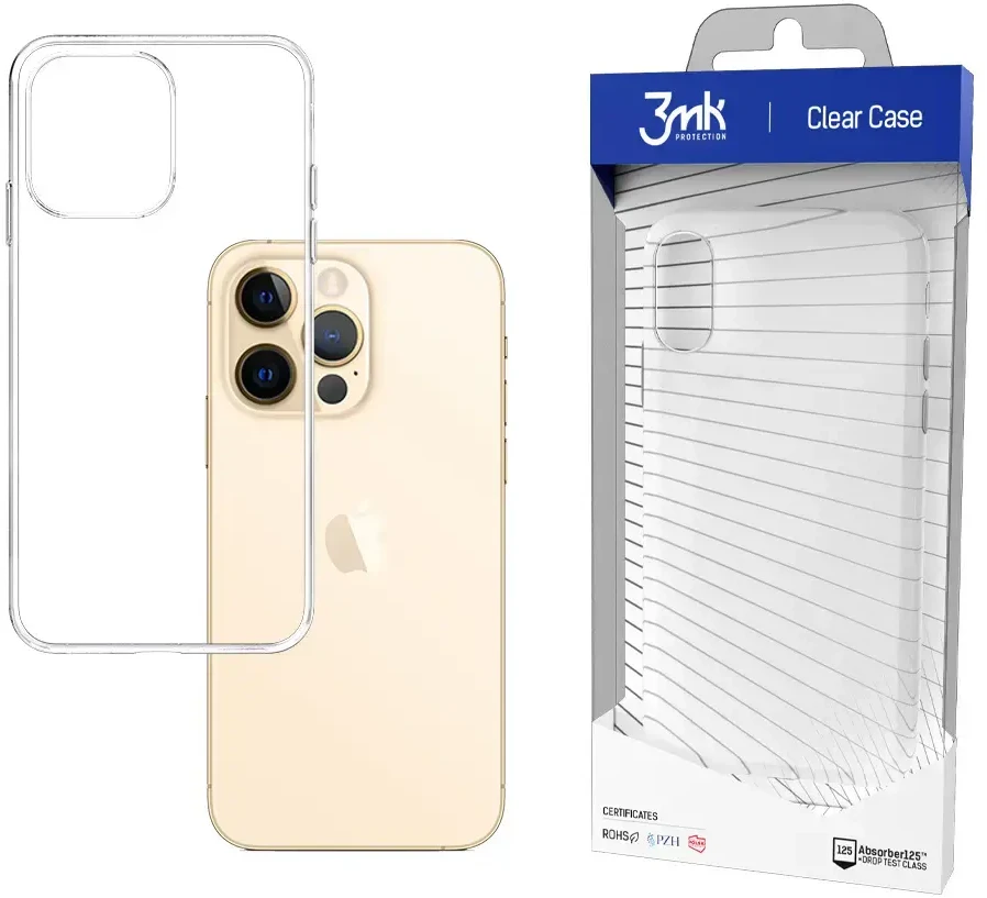 3MK, skirtas iPhone 13 Pro, TPU, skaidrus, skaidrus telefono dėklas