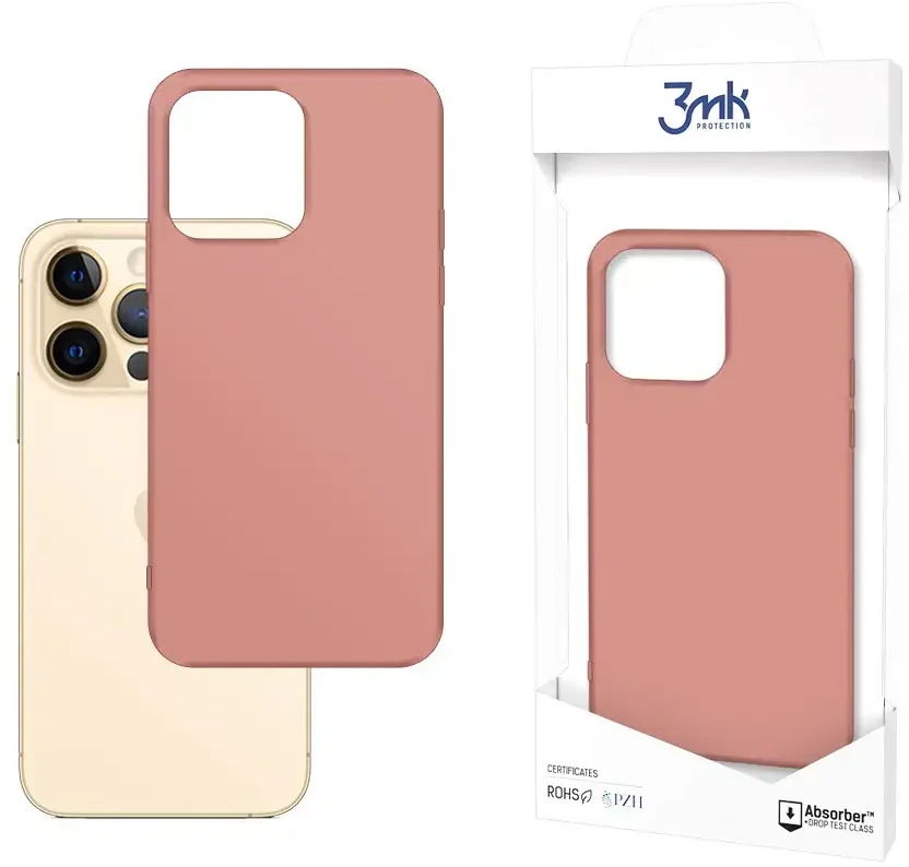 3Mk apsauginis 3mk matinis dėklas iPhone 13 Pro - Rožinė