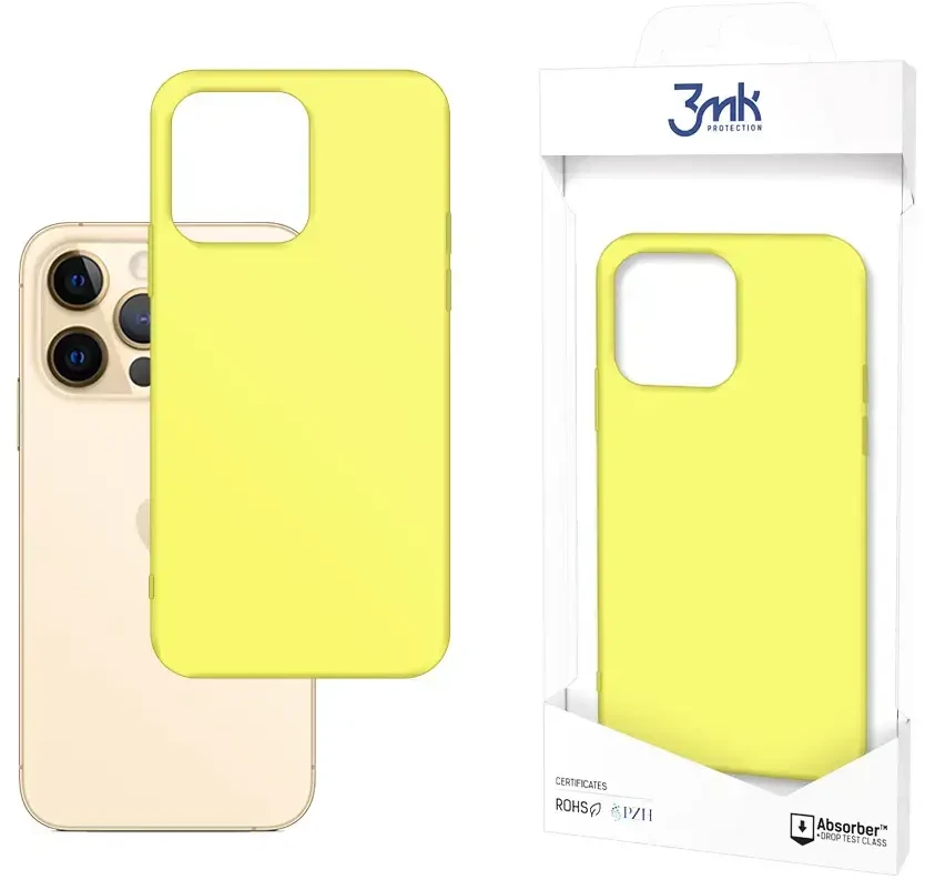 3Mk apsauginis matinis dėklas „iPhone 13 Pro“ – „Geltona“