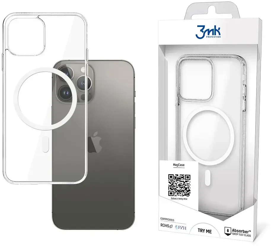 3MK MagDėklas Apple iPhone 14 Pro Max 6,7" skaidrus