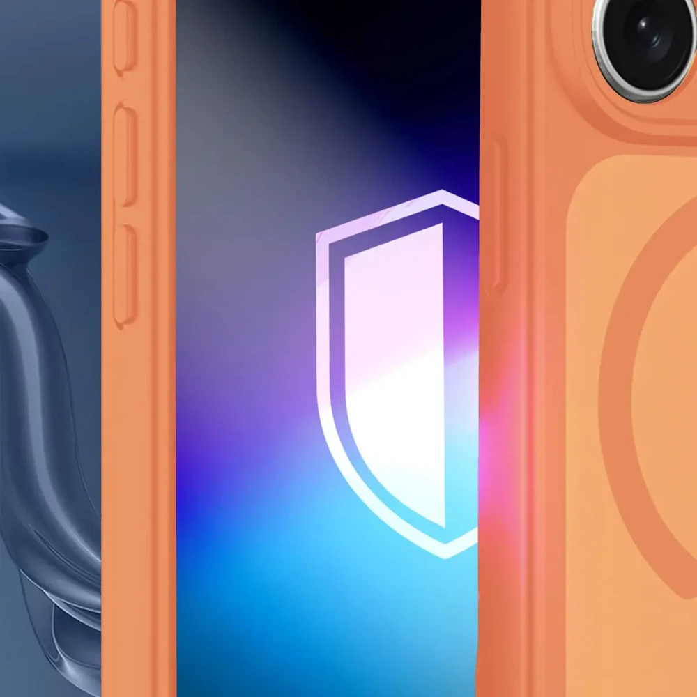3mk Misty MagCase telefono dėklas iPhone 17 Pro Max / 18 Pro Max, oranžinis