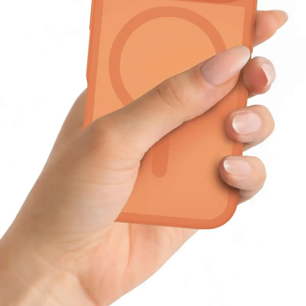 3mk Misty MagCase telefono dėklas iPhone 17 Pro Max / 18 Pro Max, oranžinis